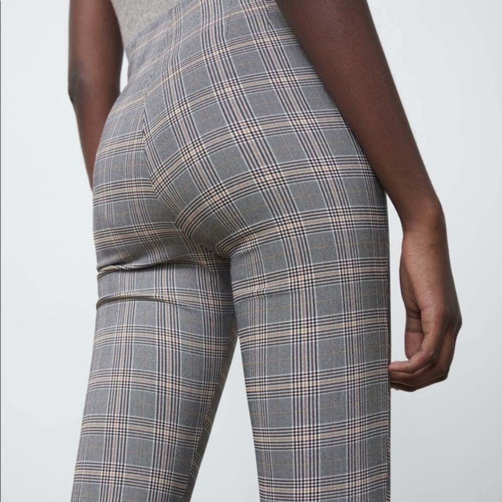 NWT Zara Plaid Leggings